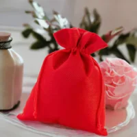 Jutesäckchen 18 cm x 24 cm - rot Für Kinder