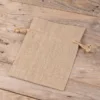 Naturleinen Säckchen 13 x 18 cm Dunkle natürliche Säcke