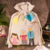 Säckchen à la Leinen 15 x 20 cm - natur Baby Shower
