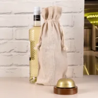 Beigefarbenes Säckchen für Weinflaschen ideal für Gastronomie und Hotellerie