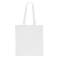 Baumwolltasche 38 x 42 cm mit langen Henkeln - weiß Baumwolltaschen