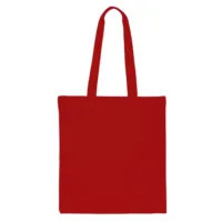 Baumwolltasche 38 x 42 cm mit langen Henkeln - rot Baumwollsäcke