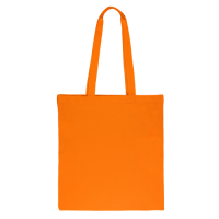 Baumwolltasche 38 x 42 cm mit langen Henkeln - orange Orangefarbene Beutel