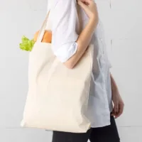 Baumwolltasche 38 x 42 cm mit langen Henkeln - naturfarben Baumwollsäcke