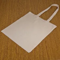 Baumwolltasche 38 x 42 cm mit langen Henkeln - naturfarben Große Beutel