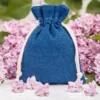 Jeans Beutel 15 x 20 cm - blau Für Kinder