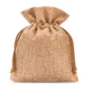 Jutesäckchen 10 cm x 13 cm - hellbraun Braune Beutel