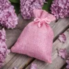Jutesäckchen 10 cm x 13 cm - hellrosa Kleine Beutel 10x13 cm