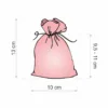 Jutesäckchen 10 cm x 13 cm - hellrosa Jutesäckchen