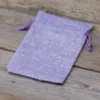 Jutesäckchen 10 cm x 13 cm - lila Jutesäckchen
