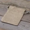 Jutesäckchen 10 cm x 13 cm - naturfarbe Lavendel und Trockenduftmischung