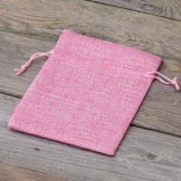 Jutesäckchen 12 cm x 15 cm - hellrosa Lavendel und Trockenduftmischung