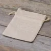 Jutesäckchen 12 cm x 15 cm - naturfarbe hell Dankeschön für die Gäste