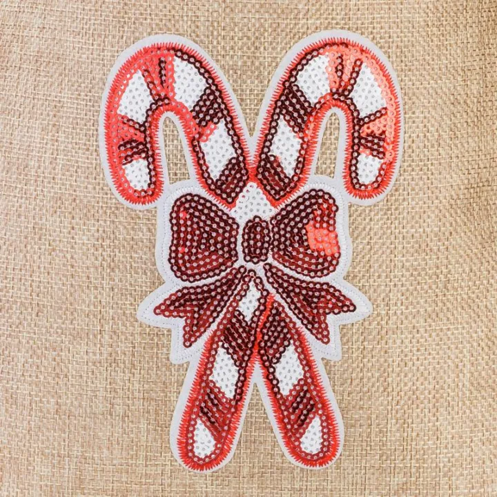 Jutesäckchen 30 cm x 40 cm - Weihnachten, Lutscher Jutesäckchen