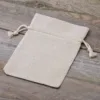 Säckchen à la Leinen 13 x 18 cm - natur Mittlere Beutel