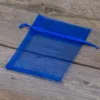 Organzabeutel 10 x 13 cm - blau Weihnachtsbeutel
