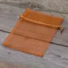 Organzabeutel 10 x 13 cm - braun Tischdekoration