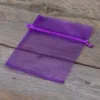 Organzabeutel 10 x 13 cm - dunkelviolett Organzasäckchen