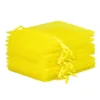 Organzabeutel 10 x 13 cm - gelb Lavendel und Trockenduftmischung