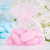 Organzabeutel 10 x 13 cm - hellrosa Valentinstag