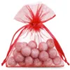 Organzabeutel 10 x 13 cm - rot Kleine Beutel 10x13 cm