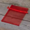 Organzabeutel 11 x 14 cm - rot Weihnachtsbeutel