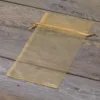 Organzabeutel 11 x 20 cm - gold Mittlere Beutel