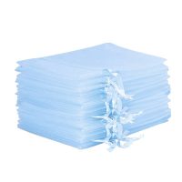 Organzabeutel 12 x 15 cm - himmelblau Für Kinder