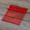Organzabeutel 12 x 15 cm - rot Lavendel und Trockenduftmischung