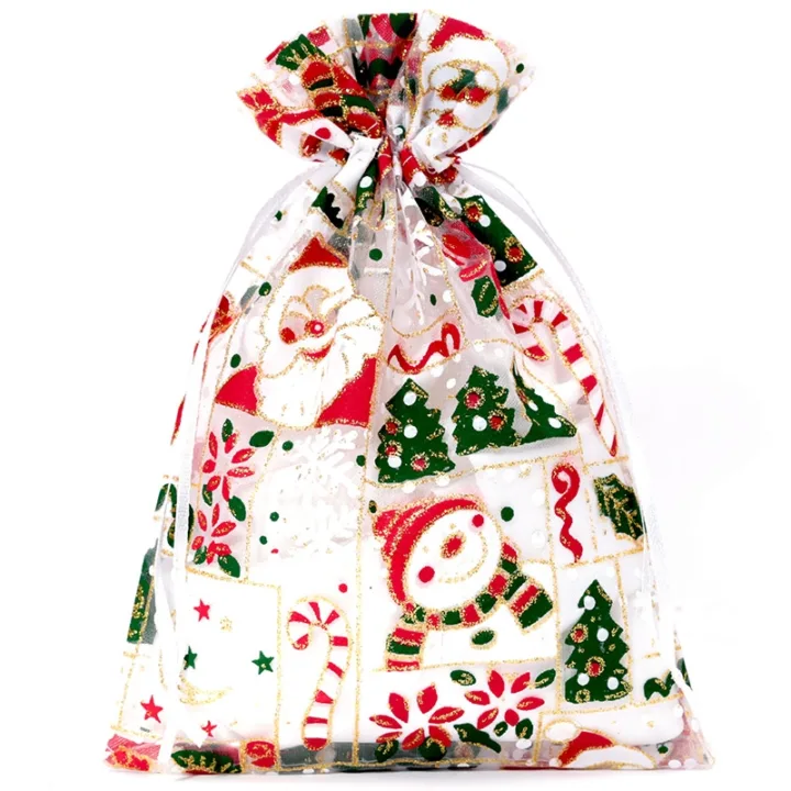 Organzabeutel 12 x 15 cm - Weihnachten / 5 Anlässe und Feiern