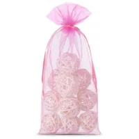 Organzabeutel 13 x 27 cm - rosa Mittlere Beutel 13x27 cm