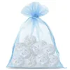Organzabeutel 15 x 20 cm - himmelblau Himmelblau Beutel