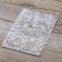 Organzabeutel 15 x 20 cm - Weihnachten / 2 Beutel mit aufdruck