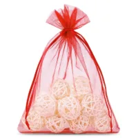 Organzabeutel 26 x 35 cm - rot Obstbeutel