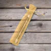 Organzabeutel 3,5 x 19 cm - gold Goldbeutel