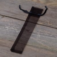 Organzabeutel 3,5 x 19 cm - schwarz Erstkommunion