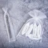 Organzabeutel 3,5 x 19 cm - weiß Einkaufen / Aufbewarung Küche