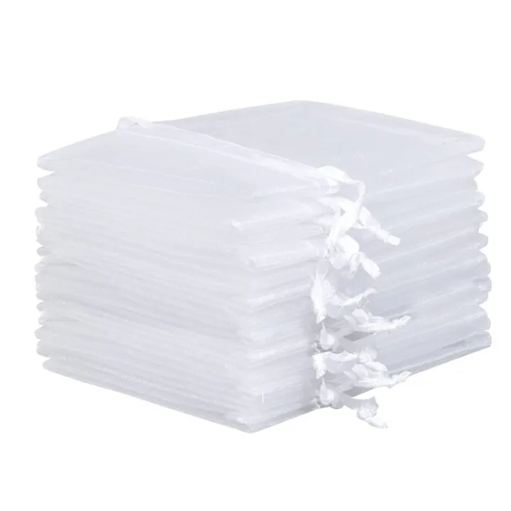 Organzabeutel 40 x 55 cm - weiß Obstbeutel