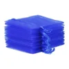 Organzabeutel 6 x 8 cm - blau Lavendel und Trockenduftmischung