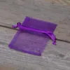 Organzabeutel 6 x 8 cm - dunkelviolett Lavendel und Trockenduftmischung