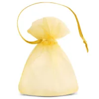 Organzabeutel 7 x 9 cm (SDB) - gold Goldbeutel