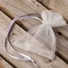 Organzabeutel 7 x 9 cm (SDB) - silber Beutel Silber / Grau