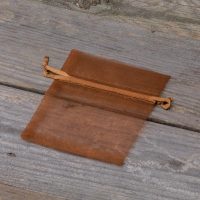 Organzabeutel 8 x 10 cm - braun Lavendel und Trockenduftmischung