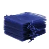 Organzabeutel 8 x 10 cm - dunkelblau Lavendel und Trockenduftmischung