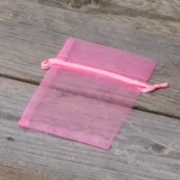 Organzabeutel 8 x 10 cm - rosa Kleine Beutel 8x10 cm