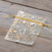 Organzabeutel 8 x 10 cm - Weihnachten / 8 Verwendung