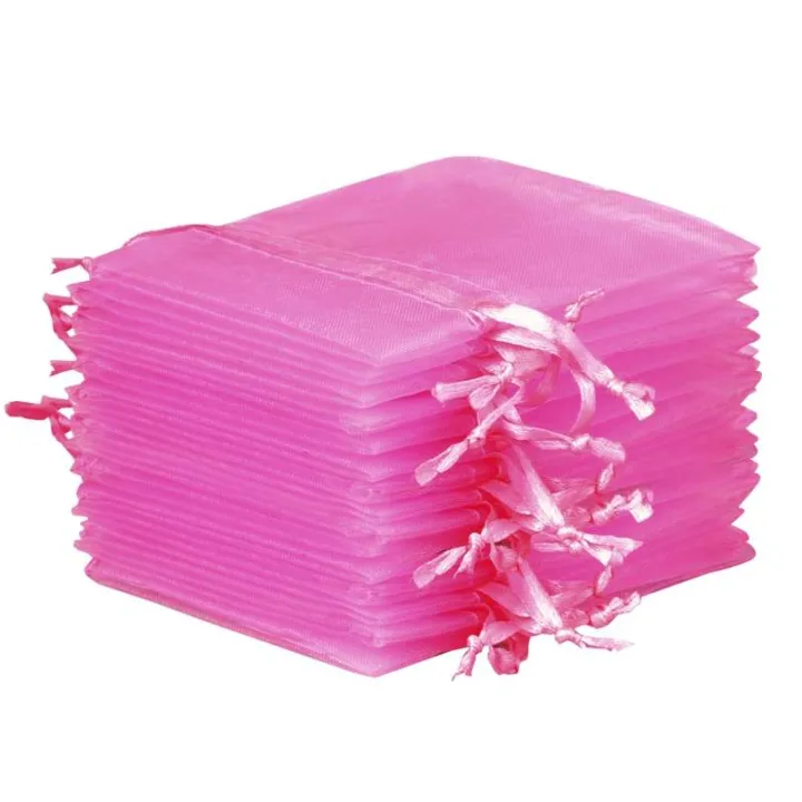 Organzabeutel 9 x 12 cm - rosa Für Kinder