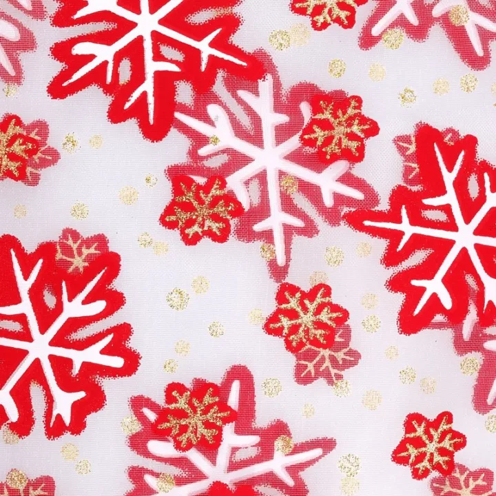 Organzabeutel mit Druck 10 x 13 cm - Weihnachten / 1 Organzasäckchen
