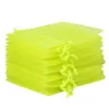 Organzabeutel 10 x 13 cm - neongrün Lavendel und Trockenduftmischung
