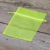 Organzabeutel 10 x 13 cm - neongrün Ostern